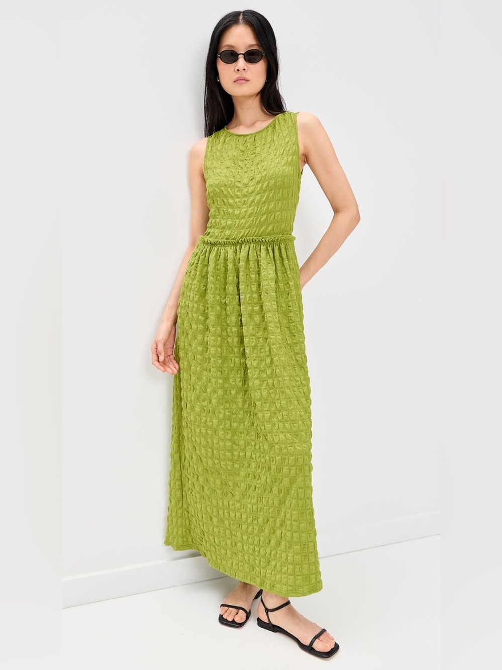 Proenza Schouler White Label Zoira Textured Maxi Dress